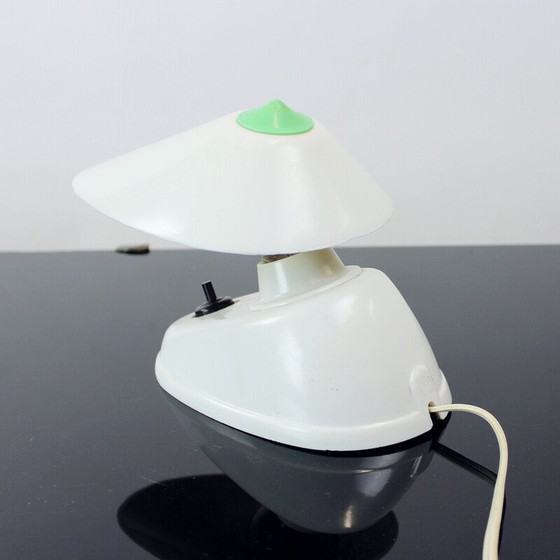 Image 1 of Vintage table lamp in white bakelite by Bauhaus Team, Czechoslovakia 1930s