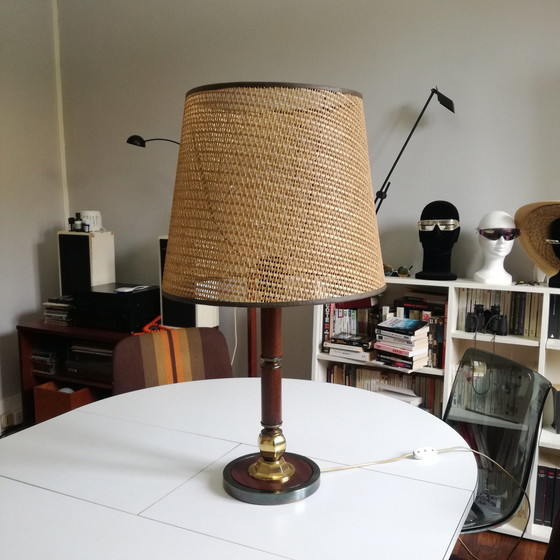 Image 1 of Sanatirium Wicker Lamp Shade, 1970