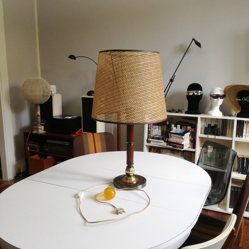 Sanatirium Wicker Lamp Shade, 1970