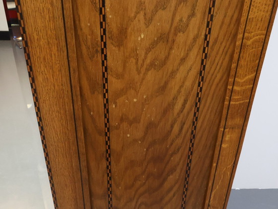 Image 1 of Antique Wardrobe Mirror Cabinet Oak