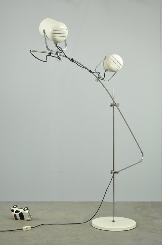 Image 1 of GEPO lampadaire vintage blanc Sorrento Copini & Posthuma