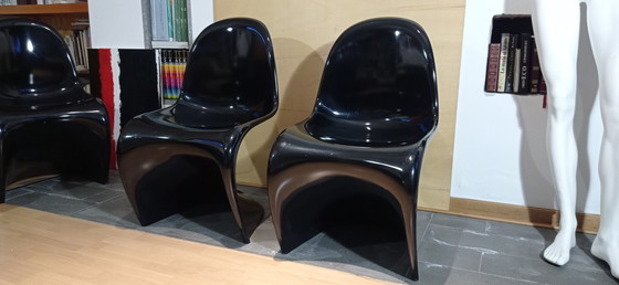 Image 1 of 2x Vitra Chair Classic S by Verner Panton