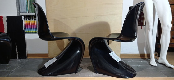 Image 1 of 2x Vitra Chair Classic S by Verner Panton