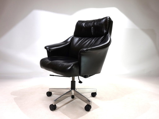 Giroflex 7051 Leather Office Chair By Martin Stoll, 1960