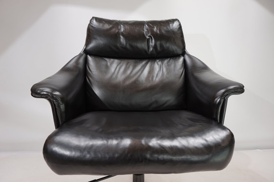 Image 1 of Giroflex 7051 Leather Office Chair By Martin Stoll, 1960