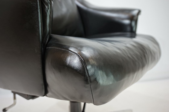 Image 1 of Giroflex 7051 Leather Office Chair By Martin Stoll, 1960