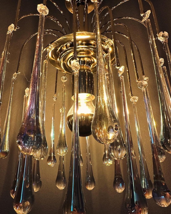 Image 1 of Lampada a sospensione vintage a goccia