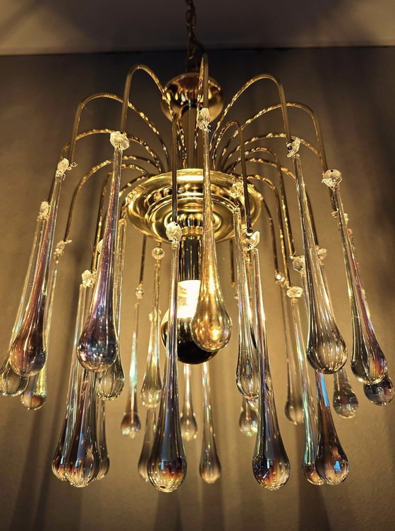 Image 1 of Lampada a sospensione vintage a goccia