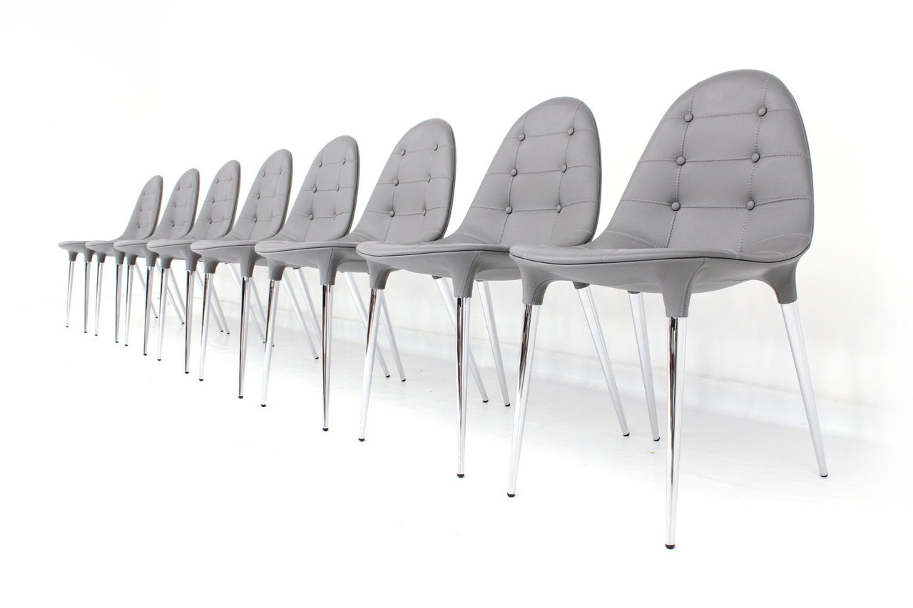 as new, Set of 8 exclusive Cassina Caprice 245 Chair by as new, Set of 8 exclusive Cassina Caprice 245 Chair by