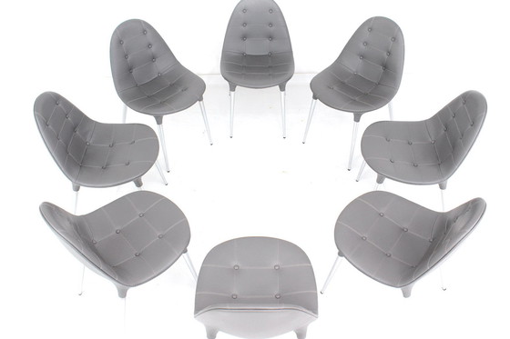 Image 1 of as new, Set of 8 exclusive Cassina Caprice 245 Chair by Philippe Starck with full Y-Leather spec, LP. approx. 12.000 Euro