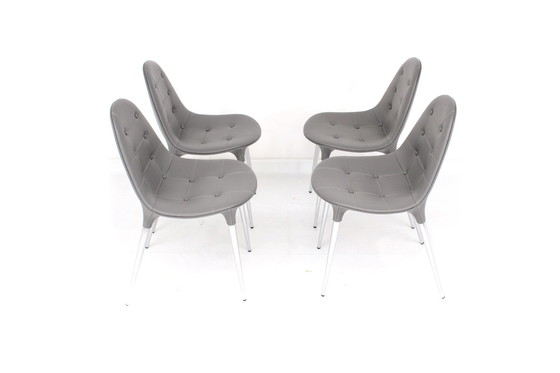 Image 1 of as new, Set of 8 exclusive Cassina Caprice 245 Chair by Philippe Starck with full Y-Leather spec, LP. approx. 12.000 Euro