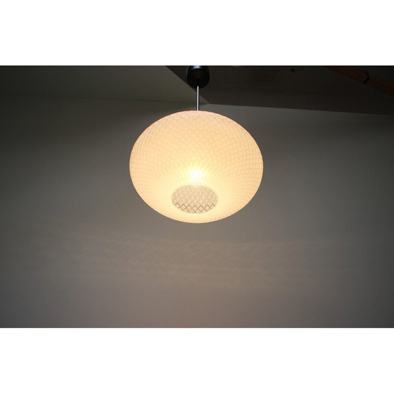 Image 1 of Vintage chrome steel pendant lamp for Napako, Czechoslovakia 1970