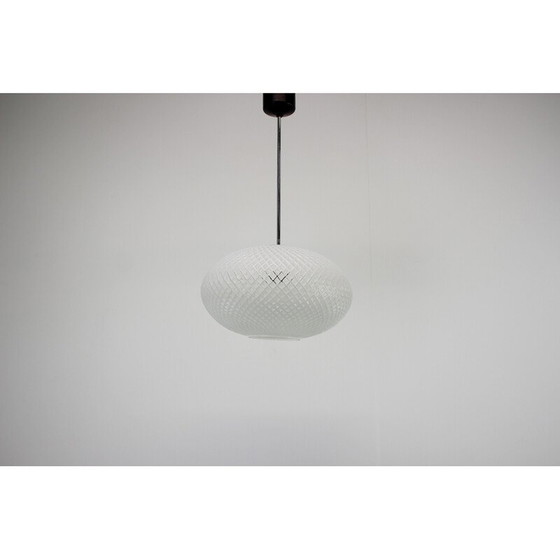 Image 1 of Vintage chrome steel pendant lamp for Napako, Czechoslovakia 1970