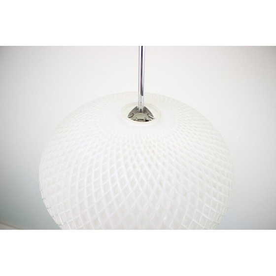 Image 1 of Vintage chrome steel pendant lamp for Napako, Czechoslovakia 1970