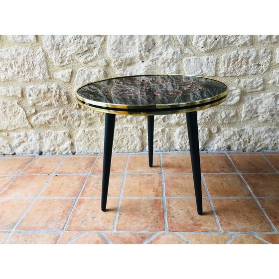 Image 1 of Vintage tripod side table, 1960-1970