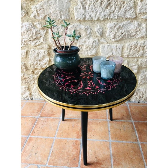 Image 1 of Vintage tripod side table, 1960-1970