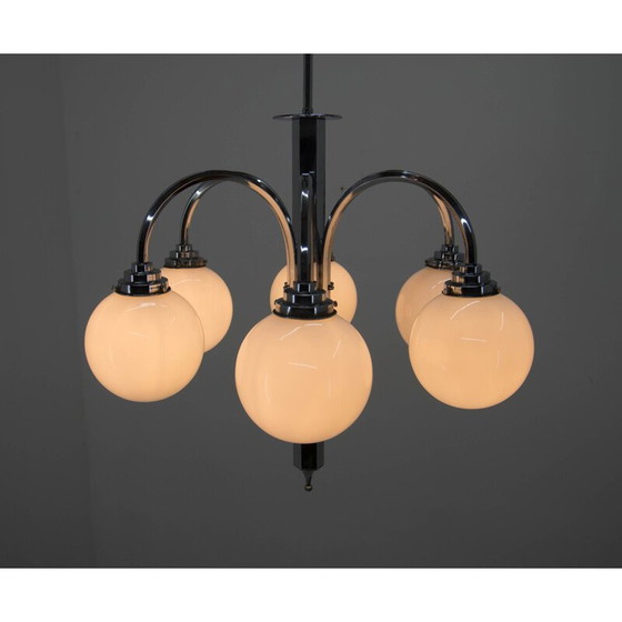 Image 1 of Lampadario art déco vintage, Francia 1930