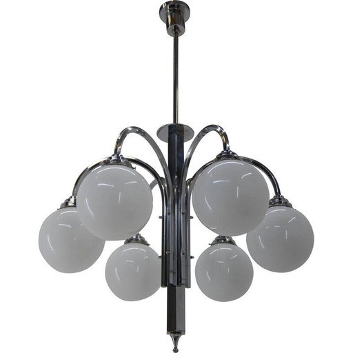 Vintage art deco chandelier, France 1930