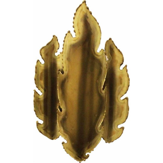 Image 1 of Vintage brass wall lamp by Sven Aage Holm Sørensen, Denmark 1960s