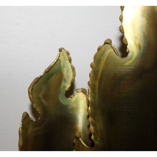 Vintage brass wall lamp by Sven Aage Holm Sørensen, Denmark 1960s