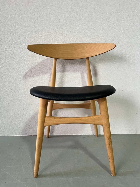 Image 1 of Set of 6 Hans Wegner CH33 chairs