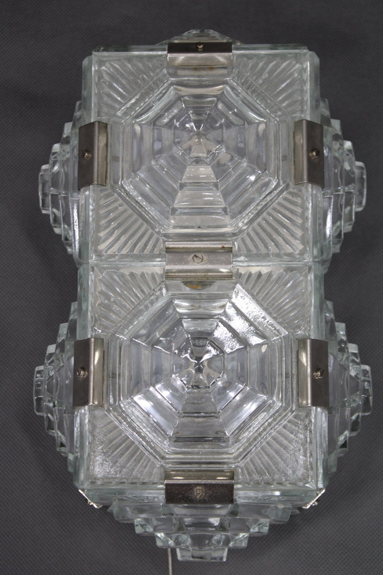 Image 1 of 1970S Wall Glass Light By Kamenicky Senov ,Czechoslovakia