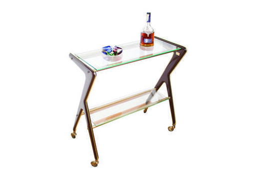 Rare 50’S Serving Bar Cart Edited By Rama Torino, Italy, 1950S