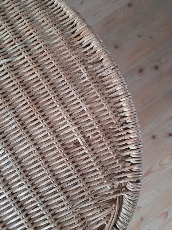 Image 1 of 70S Vintage Rattan Table