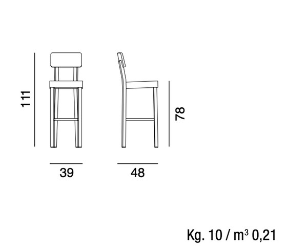 Image 1 of Gervasoni stool InOut28