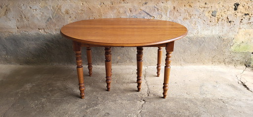 Louis Philippe Style Leaf Table With 8 Extensions