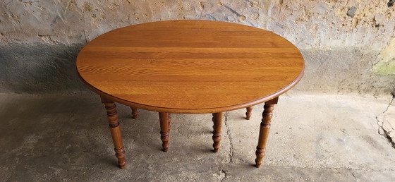 Image 1 of Louis Philippe Style Leaf Table With 8 Extensions