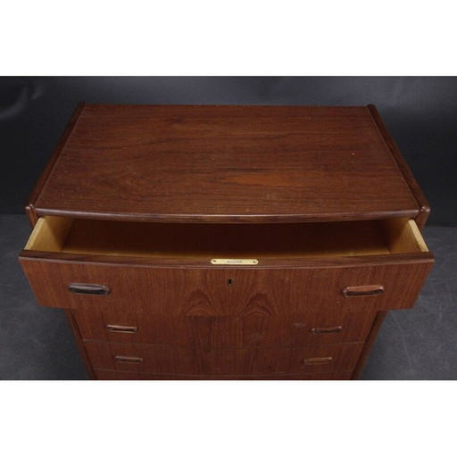 Cassettiera vintage in teak, Danimarca anni '60