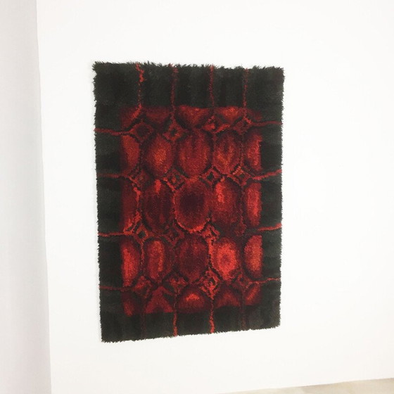 Image 1 of Vintage Wall Rya Rug by Helena Koskivaara for Wetterhoff 1960