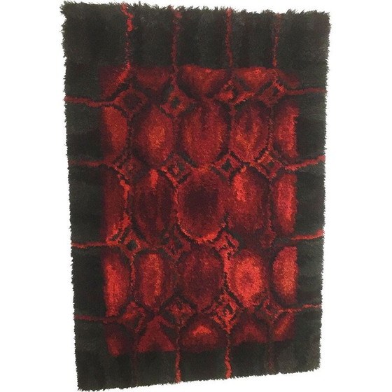 Image 1 of Vintage Wall Rya Rug by Helena Koskivaara for Wetterhoff 1960