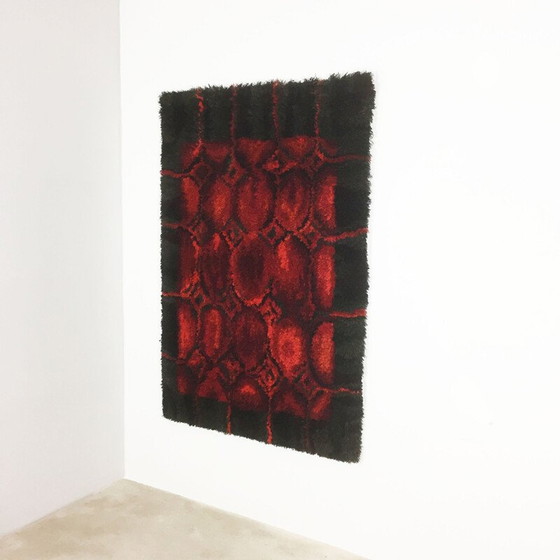 Image 1 of Vintage Wall Rya Rug by Helena Koskivaara for Wetterhoff 1960