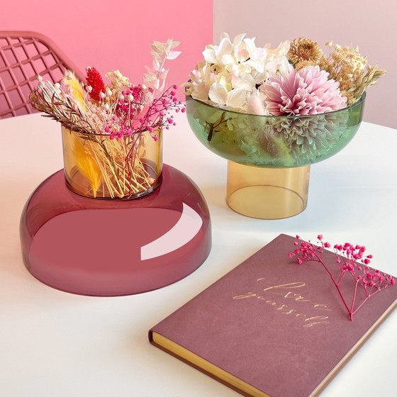 Image 1 of Cloudnola Tip Top Glass Bowls / Fruitbowls