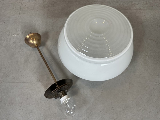 Image 1 of Art Deco Pendant Lamp - Opaline