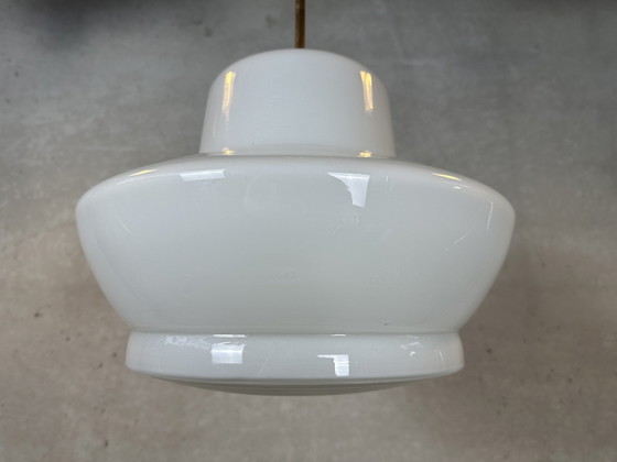 Image 1 of Art Deco Pendant Lamp - Opaline