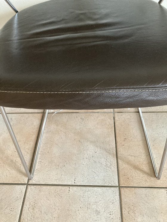 Image 1 of 5x Calligaris Dark Brown Chairs