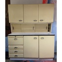 Cucina vintage in legno beige, 1970