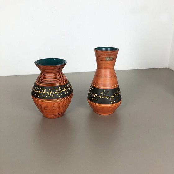 Image 1 of Pair of vintage ceramic vases by Heinz Siery for Carstens Tönnieshof, Germany 1960