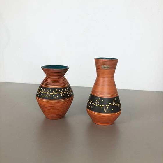 Image 1 of Pair of vintage ceramic vases by Heinz Siery for Carstens Tönnieshof, Germany 1960