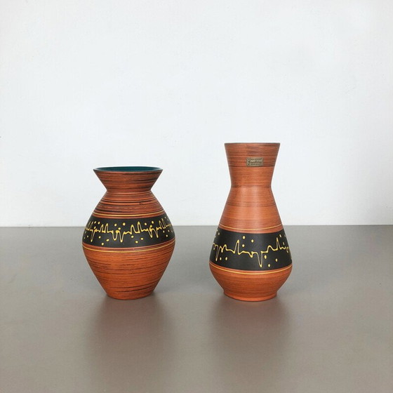 Image 1 of Pair of vintage ceramic vases by Heinz Siery for Carstens Tönnieshof, Germany 1960