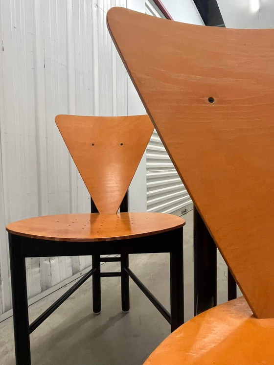 Image 1 of 2x Post modern dining chairs