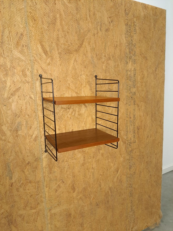 Image 1 of Nisse Strinning wall rack with 2 shelves, String wall system