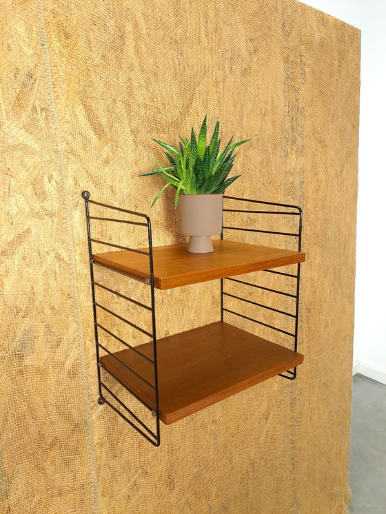 Image 1 of Nisse Strinning wall rack with 2 shelves, wall system String