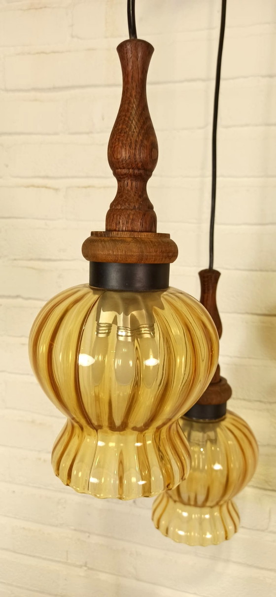Image 1 of Vintage grote cascade hanglamp