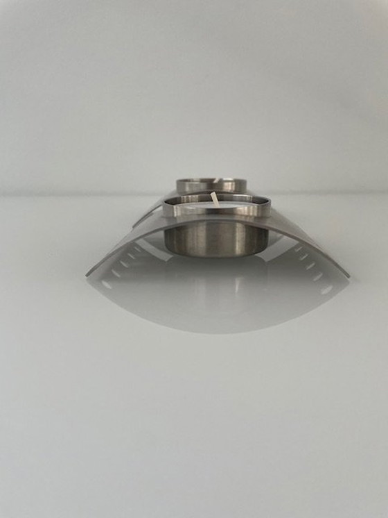 Image 1 of 2X Stainless Steel Tea Light Holders From Zack Design