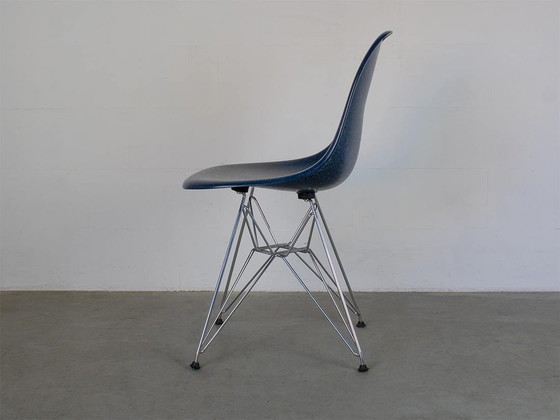 Image 1 of Vitra Original Dsr Glass Fiber In Navy Blue Design Charles Eames