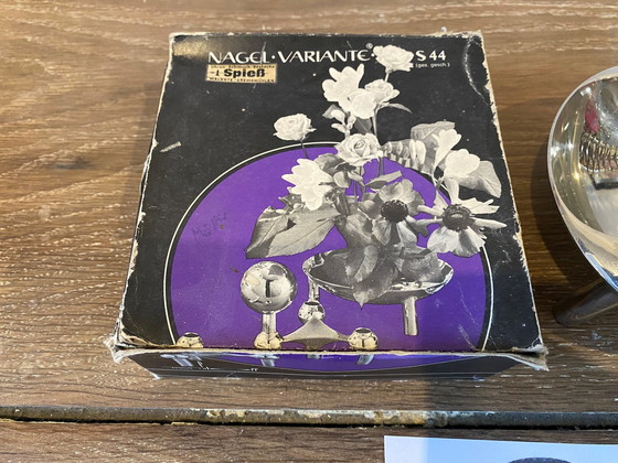 Image 1 of Lot B One S44 Bowl For Nagel Candleholders 1970 And Its Original Box